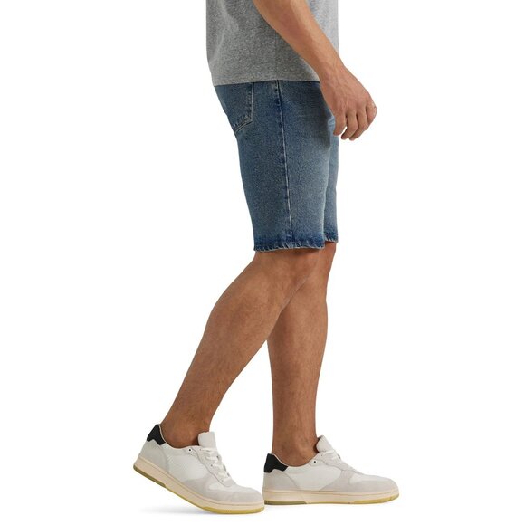 Wrangler Relaxed Fit Five Pocket Denim Shorts Saddle Stitching Mens Size 36 Blue - Picture 4 of 10